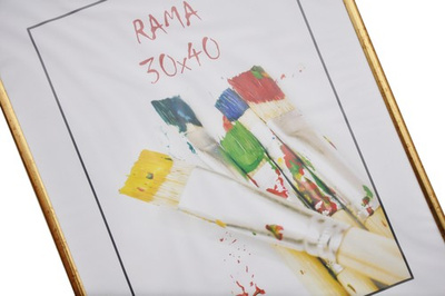 Ramka na zdjęcia plakat dyplom w rozmiarze 30x40 cm - stare złoto