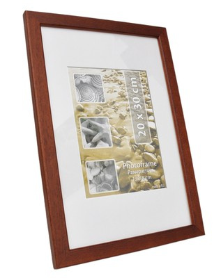 Drewniana Ramka na zdjęcia w formacie 20x30 cm - brązowa - VINCENT