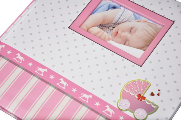 Album tradycyjny DBCSS10 BUGGY - różowy - Kremowe Karty