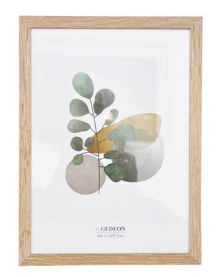Ramka drewnopodobna - naturalna - format A4 21x29,7 cm- kolor naturalny - D921