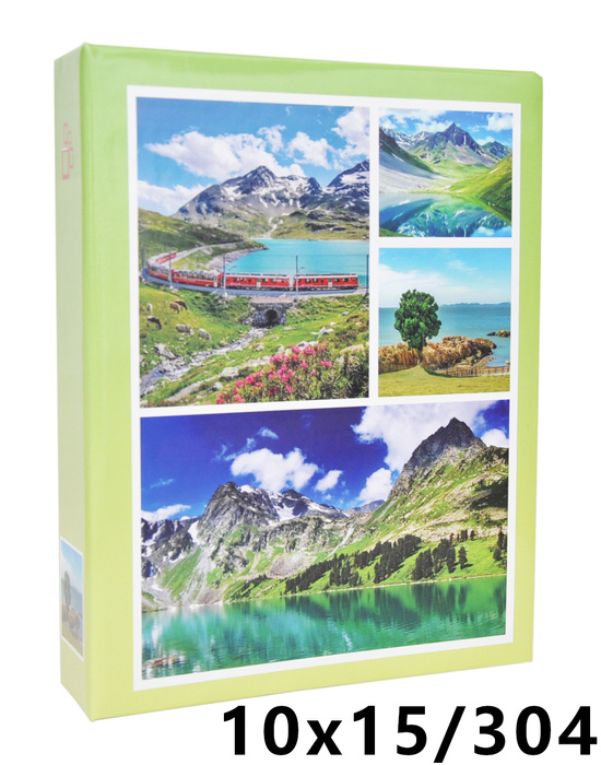 Album na zdjęcia w rozmiarze 10x15 - 304 zdjęcia do wsuwania - 10x15/304 SUNSET - Zielony - widoczki