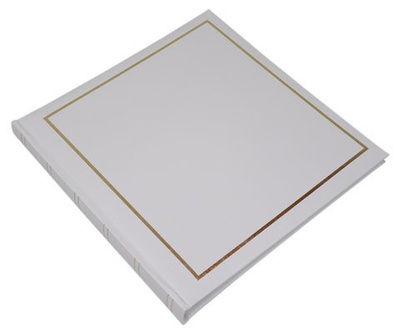 Album tradycyjny 20 kart 40 stron na zdjęcia do wklejania - VINYL - Biały - Białe Karty