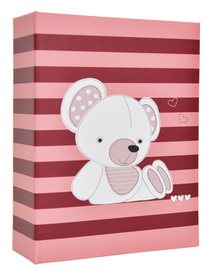 Album na 100 zdjęć w rozmiarze 10x15 cm do wsuwania - 10x15/100  art 9138 FUNNY - klejony - czarno-zielony - miś