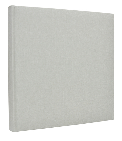 Album na zdjęcia do wklejania tradycyjny DBCL50 - LINEN SAGE - Szałwiowy - 50 kart 100 stron - CZARNE KARTY