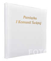 Album tradycyjny DBCSS10PK-1 Pamiątka Komunii Świętej - Biały - Białe Karty