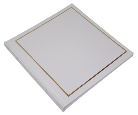 Album tradycyjny 20 kart 40 stron na zdjęcia do wklejania - VINYL - Biały - Białe Karty