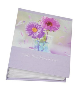 Album 10x15/100 FLOWER 3 - klejony - Fioletowy - kwiaty