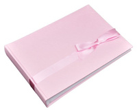 Album tradycyjny FA 5196 SILK RIBBON - Różowy - białe karty