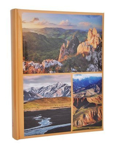 Album na 300 zdjęć do wsuwania w rozmiarze 10x15 cm 10x15/300 WORLD - Pomarańczowy