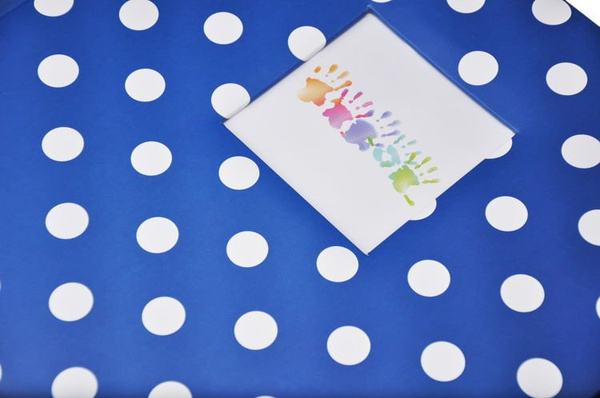 Album tradycyjny na zdjęcia do wklejania 50 kart 100 stron DOTS - Niebieski