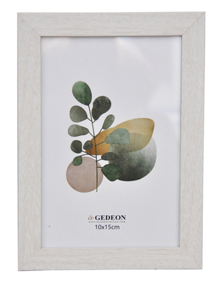 Ramka drewnopodobna - naturalna - format 10x15 cm- kolor kremowy - D1810