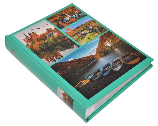 Album na zdjęcia w rozmiarze 10x15 cm - 200 zdjęć do wsuwania - JUN - Turkusowy - widoki - góry