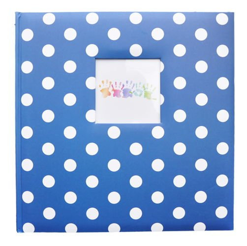 Album tradycyjny na zdjęcia do wklejania 50 kart 100 stron DOTS - Niebieski