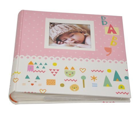 Album na 200 zdjęć do wsuwania w rozmiarze 10x15 cm - 10x15/200 bbm46200 baby 7g - Różowy dziecięcy