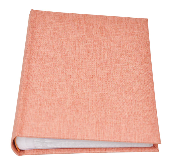 Album na zdjęcia w rozmiarze 10x15 cm - 200 zdjęć do wsuwania - LINEN NUTMEG - łososiowy - płótno