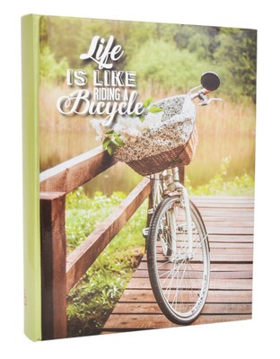Album na zdjęcia w rozmiarze 10x15 cm - 200 zdjęć do wsuwania - BICYCLE - Zielony - rower