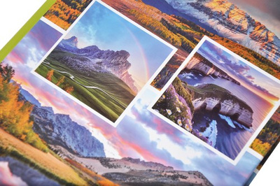 Album na zdjęcia w rozmiarze 10x15 - 200 zdjęć do wsuwania - 10x15/200 SEP - zielony - widoczki 