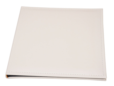 Album na zdjęcia do wklejania 10 kart 20 stron tradycyjny DBCSS10 WHITE - kremowy -  CZARNE KARTY