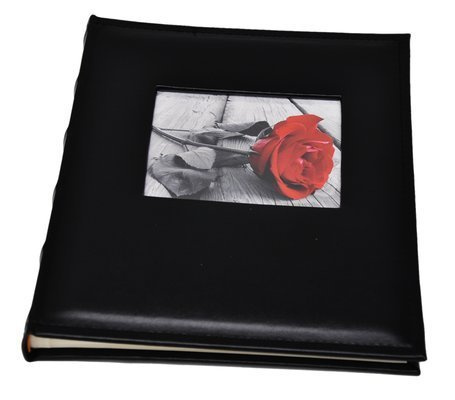 Album na zdjęcia do wklejania tradycyjny - DBCS20 BLACK - Czarny - Kremowe karty