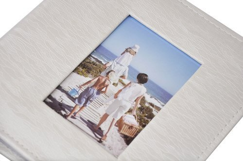 Album na 200 zdjęć do wsuwania w rozmiarze 10x15 cm CENTURY - biały - brokat