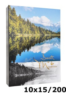 Album na zdjęcia 200 zdjęć w rozmiarze 10x15 cm  MEMO LAND - 10x15/200 - klejony - widoczki