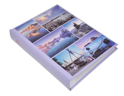 Album na zdjęcia w rozmiarze 10x15 cm - 300 zdjęć do wsuwania - MAR - widoki - fioletowy