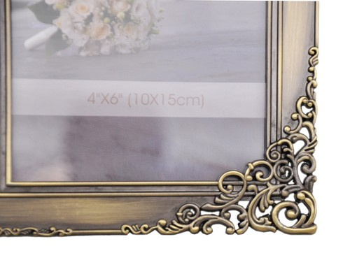 Mosiężna ramka na zdjęcia w formacie 13x18 cm - kolor stare złoto - PF0246