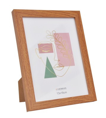 Ramka drewnopodobna - naturalna - format 13x18 cm- kolor naturalny - FI13