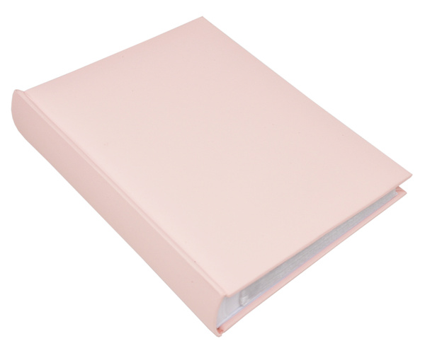 Album na zdjęcia w rozmiarze 10x15 cm - 200 zdjęć do wsuwania - LINEN PINK - różowy  - płótno