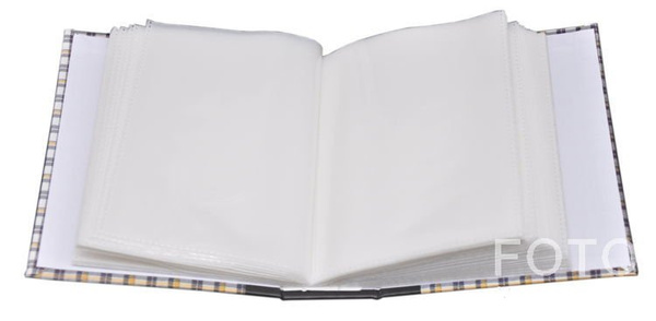 Album 10x15/100 9104 Shining Flowers - klejony - biało-granatowym