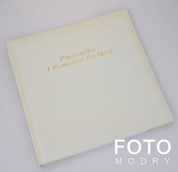 Album tradycyjny DBCSS10PK-2 Pamiątka Komunii Świętej - Złoty - Białe Karty