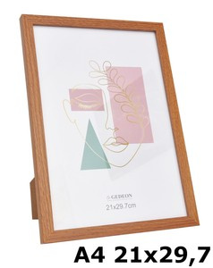 Ramka drewnopodobna - naturalna - format A4 21x29,7 cm- kolor naturalny - FI21