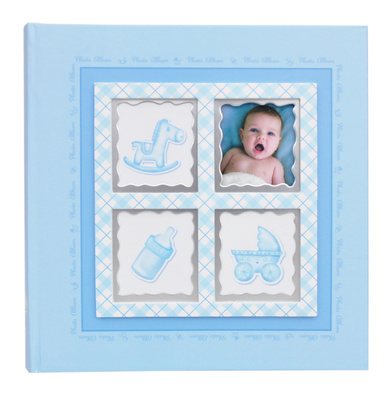 Dziecięcy Album na 200 zdjęć do wsuwania w rozmiarze 10x15 cm - 10x15/200- Niebieski - BABY6