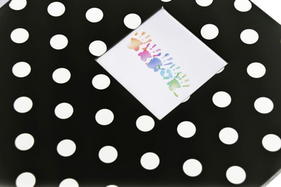 Album tradycyjny na zdjęcia do wklejania 50 kart 100 stron DOTS - Czarny