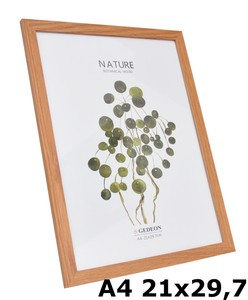 Ramka drewnopodobna - naturalna - format A4 21x29,7 cm- kolor naturalny - D521