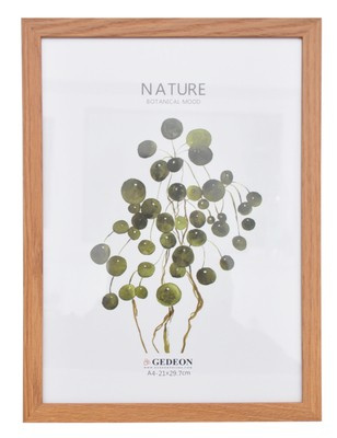 Ramka drewnopodobna - naturalna - format A4 21x29,7 cm- kolor naturalny - D521