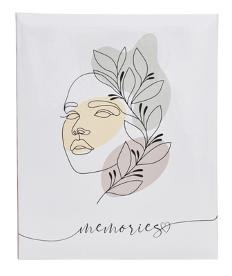 Album na zdjęcia 304 zdjęcia w rozmiarze 10x15 cm FACE - 10x15/304 - klejony - kremowy - nowoczesny motyw