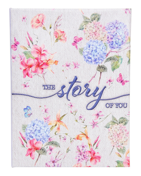 Album na zdjęcia do wsuwania zdjęcia w formacie 10x15 cm - Album na 36 zdjęć - FLOWER STORY - Fioletowo-kremowy