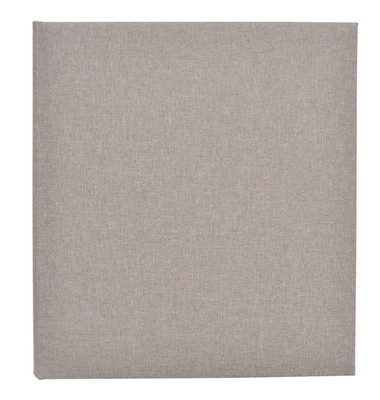 Album na zdjęcia do wklejania tradycyjny DBCL50 - LINEN BEIGE - Beżowy - 50 kart 100 stron - CZARNE KARTY