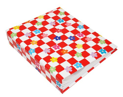 ALBUM  na 60 zdjęć w formacie 15x20 cm - 15x20/60 9199- biało-czerwony - krata
