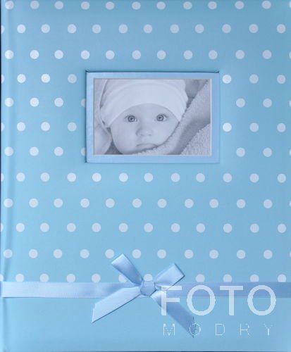 Album tradycyjny DBCS10 - DOTS - Niebieski - Kremowe Karty