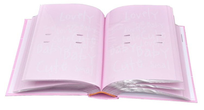 Album 10x15/300 SNAP - Różowy - kolorowe kartki