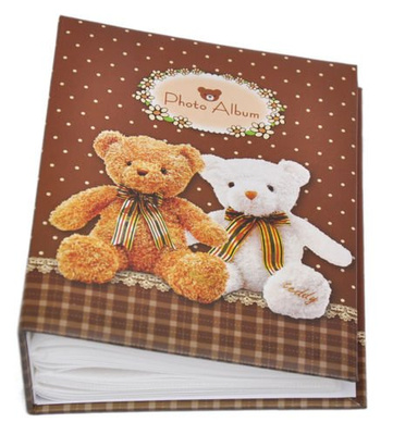 Album na 100 zdjęć w formacie 10x15 - BEARS - brązowy