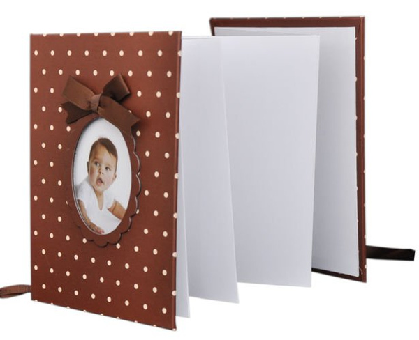 Album harmonijka typu jamnik 13x18/12 - YOUNG CHILD - dziecięcy - Brązowy