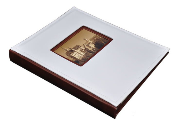 Album Tradycjny 20 kart Vista - Biało-brązowy - kremowe karty