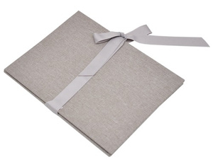 Album na zdjęcia harmonijka jamnik na 12 zdjęć w rozmiarze 15x21 cm -  LINEN BEIGE - Beżowy - materiał - płótno
