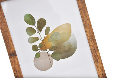 Ramka drewnopodobna - naturalna - format 15x21 cm- kolor naturalny brąz -D215