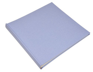 Album na zdjęcia do wklejania - tradycyjny DBCSS20 LINEN SKY - Błękitny - Kremowe karty - 40 kart 20 stron - materiałowa okładka