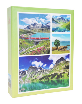 Album na zdjęcia w rozmiarze 10x15 - 200 zdjęć do wsuwania - 10x15/200 SUNSET - Zielony - widoczki 