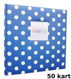 Album tradycyjny na zdjęcia do wklejania 50 kart 100 stron DOTS - Niebieski